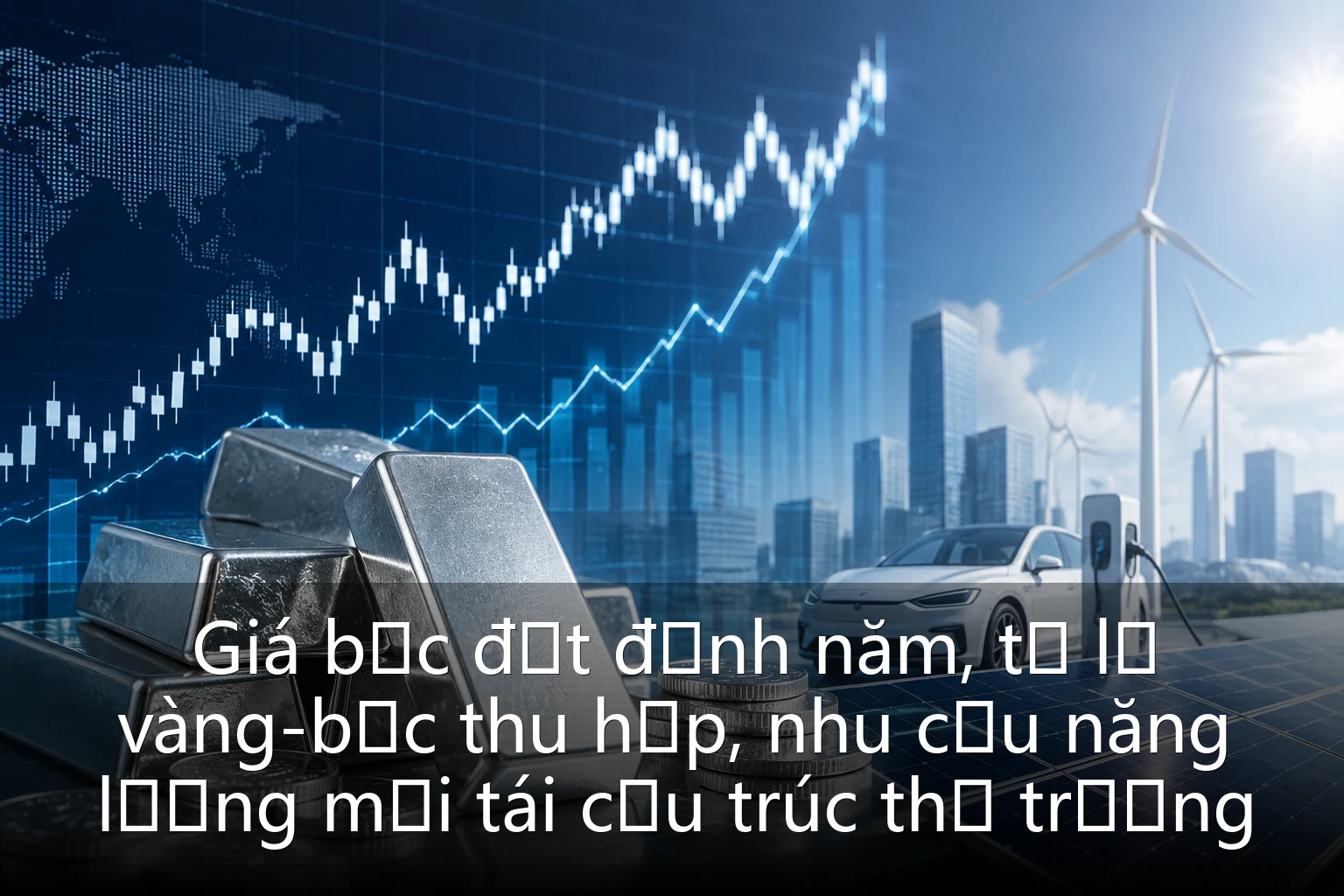 Giá bạc đạt đỉnh năm, tỷ lệ vàng-bạc thu hẹp, nhu cầu năng lượng mới tái cấu trúc thị trường