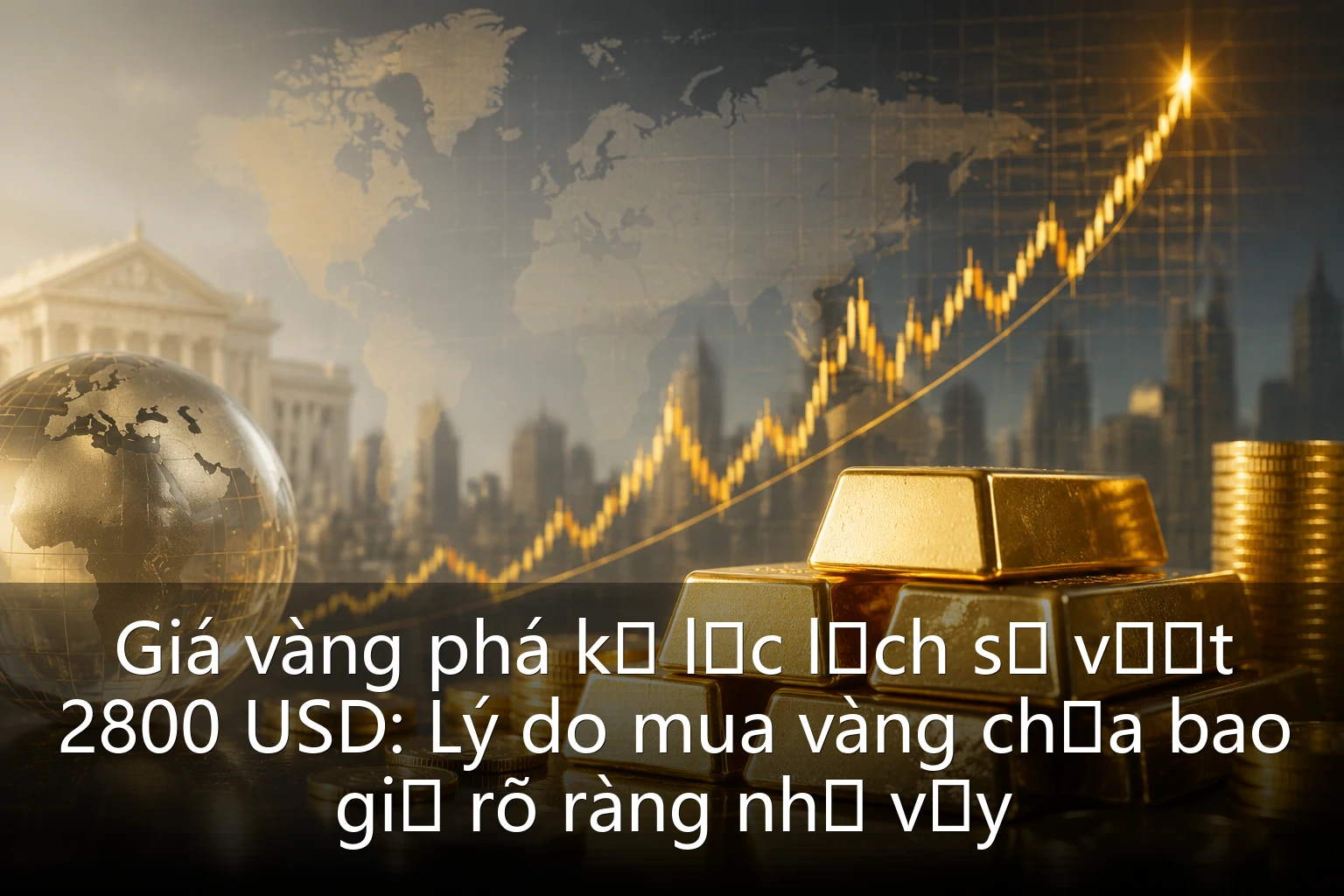 Giá vàng phá kỷ lục lịch sử vượt 2800 USD: Lý do mua vàng chưa bao giờ rõ ràng như vậy