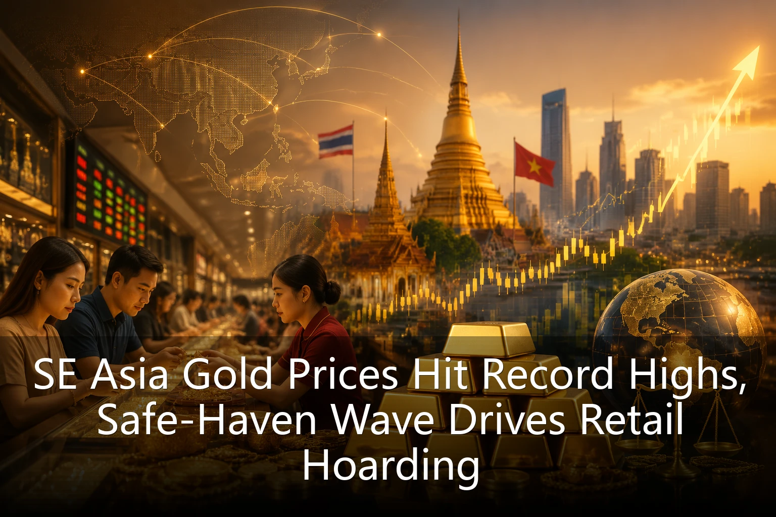 SE Asia Gold Prices Hit Record Highs, Safe-Haven Wave Drives Retail Hoarding