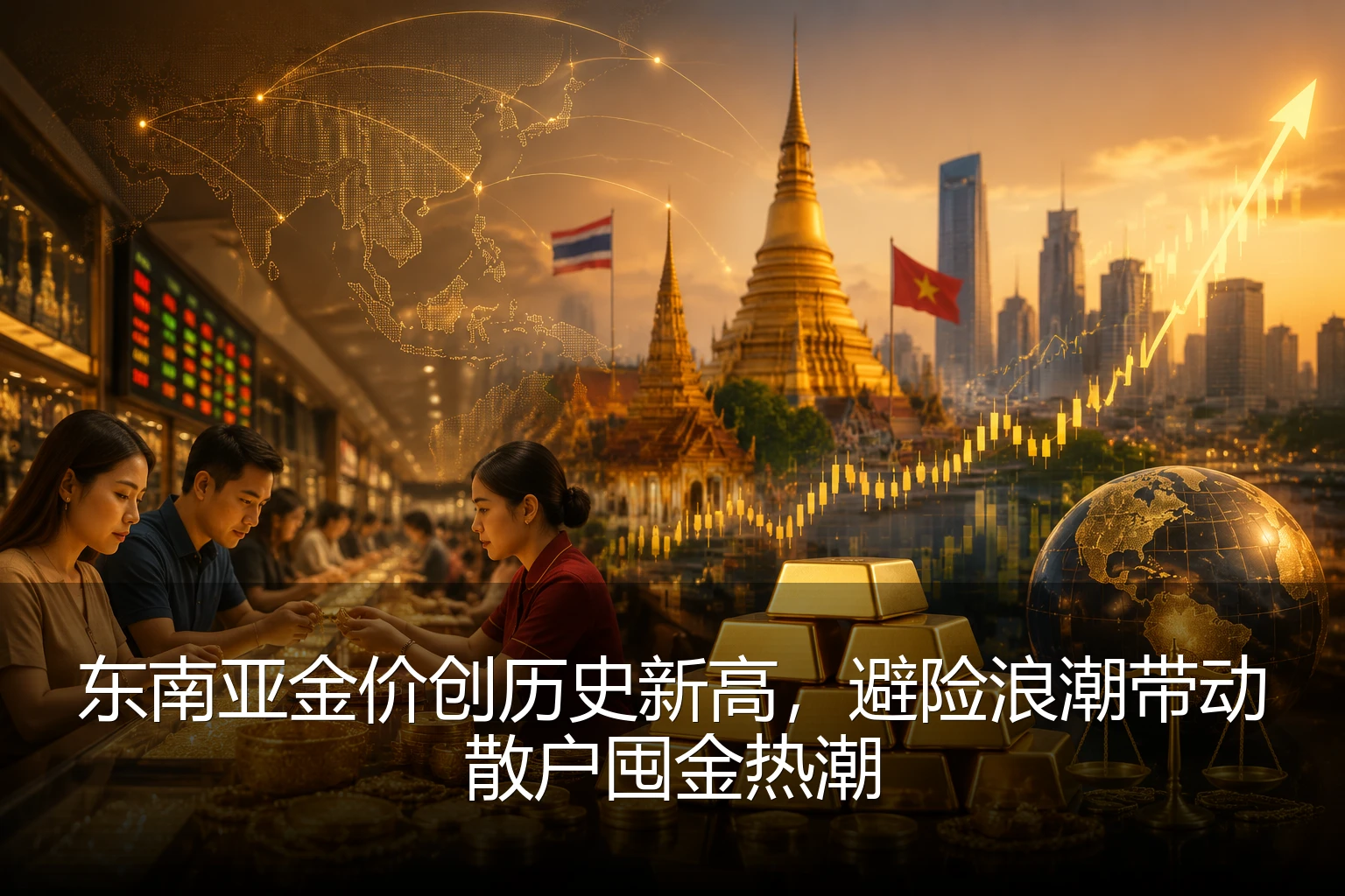 东南亚金价创历史新高，避险浪潮带动散户囤金热潮