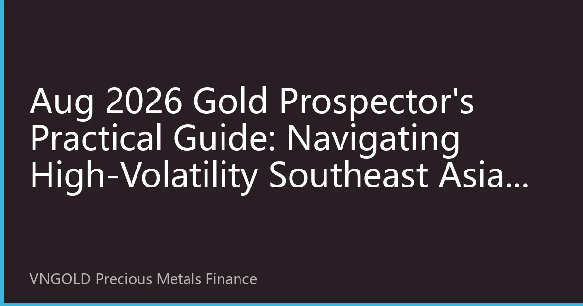Aug 2026 Gold Prospector's Practical Guide: Navigating High-Volatility Southeast Asian Gold with the Pyramid Strategy